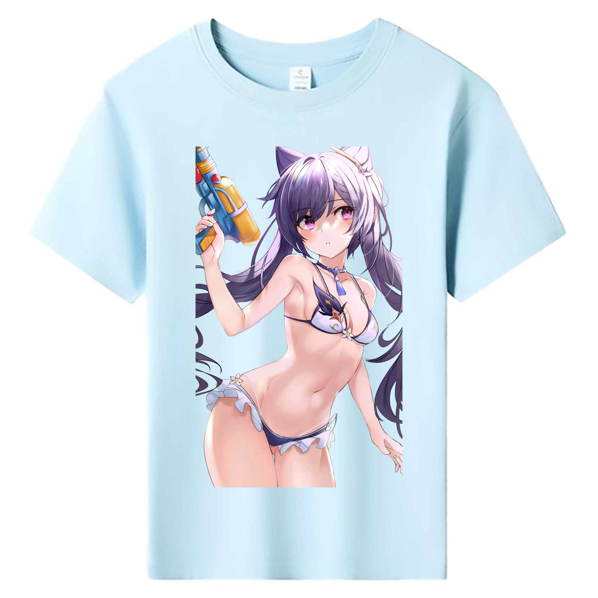げんし神 刻晴 こくせい genshin Kokusei 綿100％キッズTシャツ（フロントプリント）